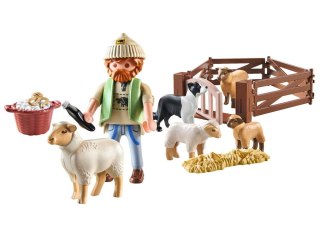 Mattel Playmobil Klocki 22-ele Country Gospodarstwo pasterz + zwierzątka ZA6715