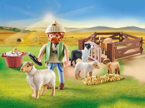 Mattel Playmobil Klocki 22-ele Country Gospodarstwo pasterz + zwierzątka ZA6715