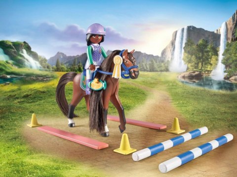 Mattel Playmobil Klocki 67-ele. Horses Of Waterfall Zoe i koń Blaze ZA6713
