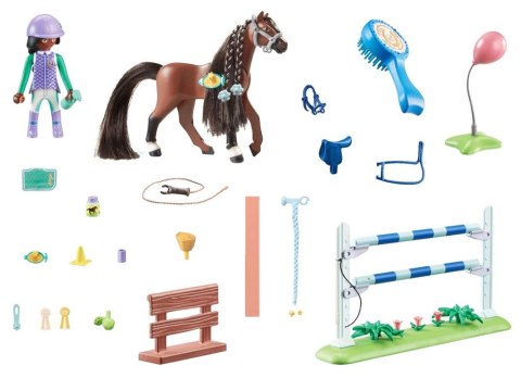 Mattel Playmobil Klocki 67-ele. Horses Of Waterfall Zoe i koń Blaze ZA6713