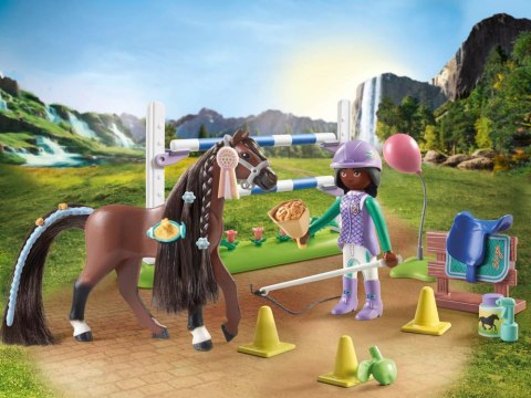 Mattel Playmobil Klocki 67-ele. Horses Of Waterfall Zoe i koń Blaze ZA6713