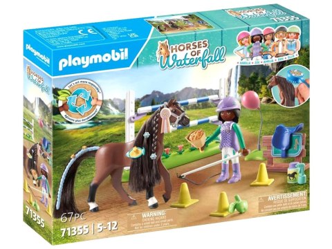 Mattel Playmobil Klocki 67-ele. Horses Of Waterfall Zoe i koń Blaze ZA6713