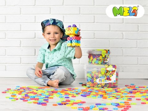 Meli Klocki WAFLE Meli Basic 250 elem. Travel Box ZA4214