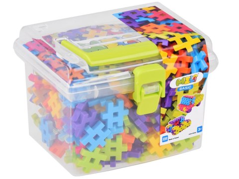 Meli Klocki WAFLE Meli Basic 250 elem. Travel Box ZA4214