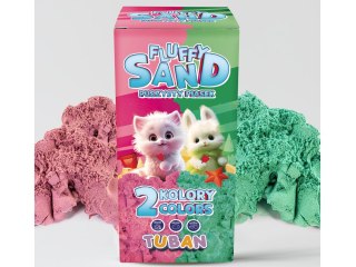 TUBAN Tuban puszysty pachnący piasek Fluffy różowy zielony 140 g ZA5169