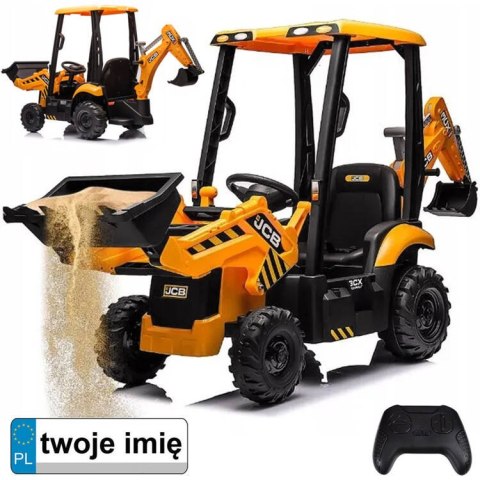 JOKOMISIADA Traktor Koparka Ładowarka na akumulator Duży pojazd budowlany 4w1 PA0312