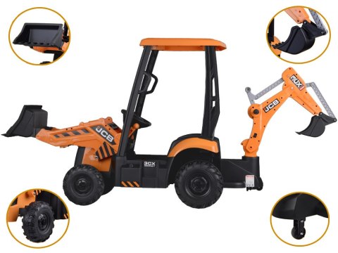 JOKOMISIADA Traktor Koparka Ładowarka na akumulator Duży pojazd budowlany 4w1 PA0312