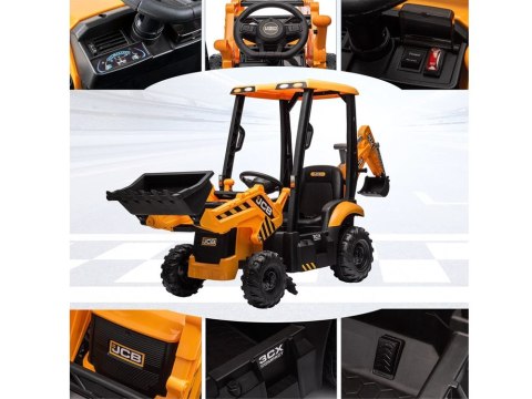 JOKOMISIADA Traktor Koparka Ładowarka na akumulator Duży pojazd budowlany 4w1 PA0312
