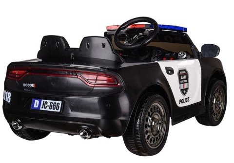 LEAN CARS Auto na Akumulator Samochód Policyjny Czarny