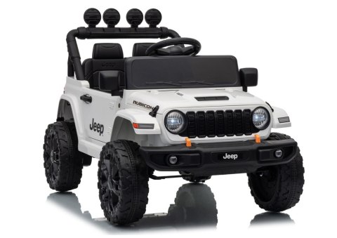 LEAN CARS Pojazd Na Akumulator Jeep Rubicon DK-JWR558 24V Biały