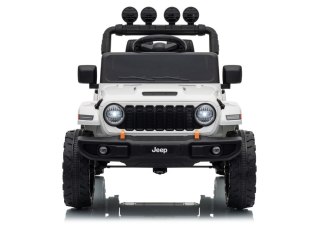 LEAN CARS Pojazd Na Akumulator Jeep Rubicon DK-JWR558 24V Biały