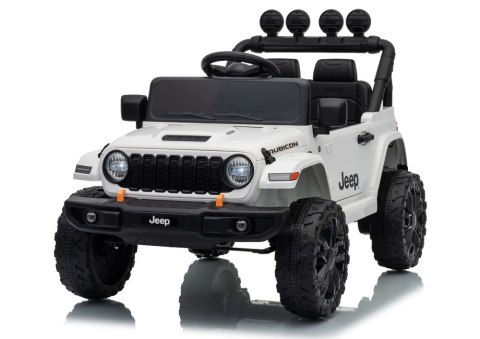 LEAN CARS Pojazd Na Akumulator Jeep Rubicon DK-JWR558 24V Biały
