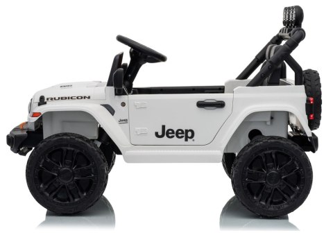LEAN CARS Pojazd Na Akumulator Jeep Rubicon DK-JWR558 24V Biały