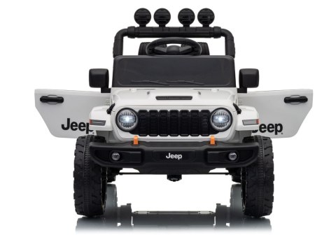 LEAN CARS Pojazd Na Akumulator Jeep Rubicon DK-JWR558 24V Biały