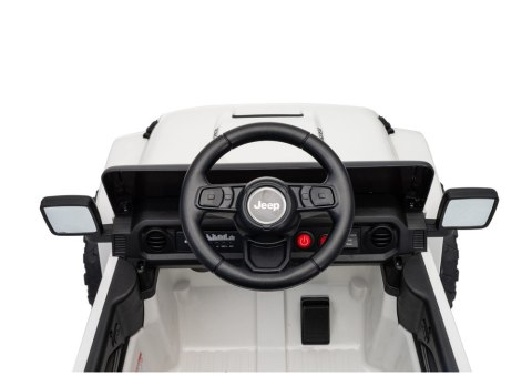 LEAN CARS Pojazd Na Akumulator Jeep Rubicon DK-JWR558 24V Biały