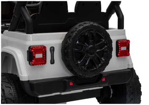 LEAN CARS Pojazd Na Akumulator Jeep Rubicon DK-JWR558 24V Biały