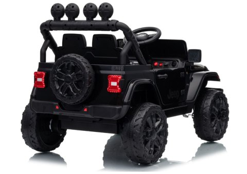 LEAN CARS Pojazd Na Akumulator Jeep Rubicon DK-JWR558 24V Czarny