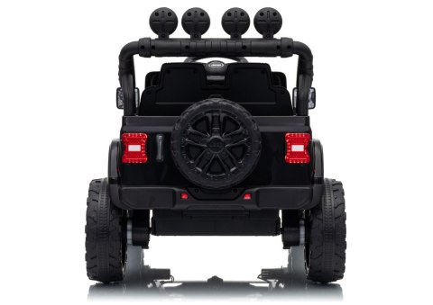 LEAN CARS Pojazd Na Akumulator Jeep Rubicon DK-JWR558 24V Czarny