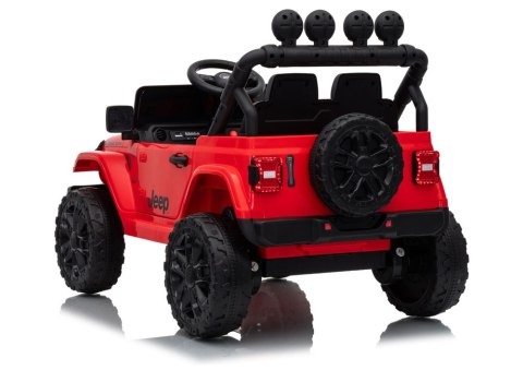 LEAN CARS Pojazd Na Akumulator Jeep Rubicon DK-JWR558 24V Czerwony