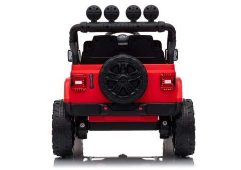 LEAN CARS Pojazd Na Akumulator Jeep Rubicon DK-JWR558 24V Czerwony