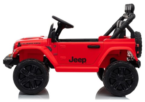 LEAN CARS Pojazd Na Akumulator Jeep Rubicon DK-JWR558 24V Czerwony