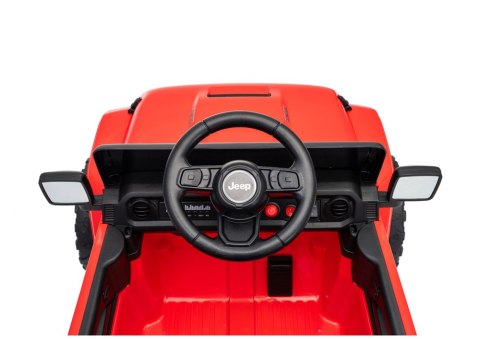LEAN CARS Pojazd Na Akumulator Jeep Rubicon DK-JWR558 24V Czerwony