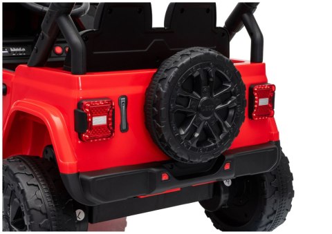 LEAN CARS Pojazd Na Akumulator Jeep Rubicon DK-JWR558 24V Czerwony