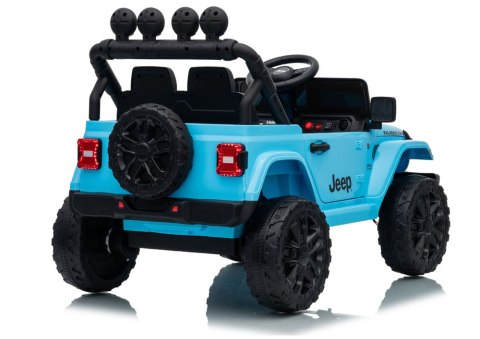 LEAN CARS Pojazd Na Akumulator Jeep Rubicon DK-JWR558 24V Jasno-Niebieski