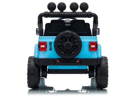 LEAN CARS Pojazd Na Akumulator Jeep Rubicon DK-JWR558 24V Jasno-Niebieski