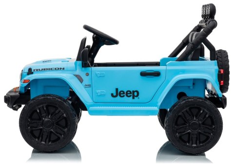 LEAN CARS Pojazd Na Akumulator Jeep Rubicon DK-JWR558 24V Jasno-Niebieski