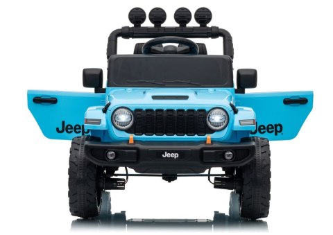 LEAN CARS Pojazd Na Akumulator Jeep Rubicon DK-JWR558 24V Jasno-Niebieski