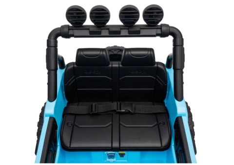LEAN CARS Pojazd Na Akumulator Jeep Rubicon DK-JWR558 24V Jasno-Niebieski