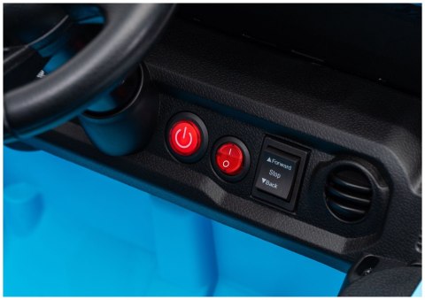 LEAN CARS Pojazd Na Akumulator Jeep Rubicon DK-JWR558 24V Jasno-Niebieski