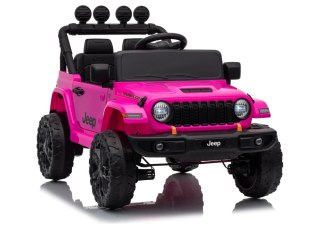 LEAN CARS Pojazd Na Akumulator Jeep Rubicon DK-JWR558 24V Różowy