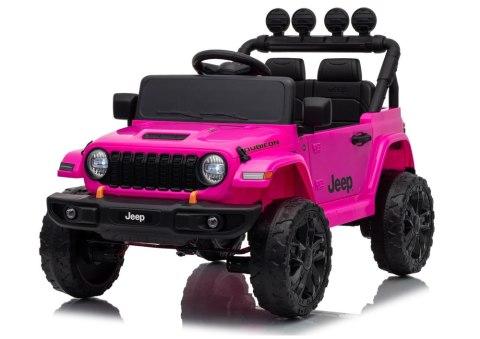 LEAN CARS Pojazd Na Akumulator Jeep Rubicon DK-JWR558 24V Różowy