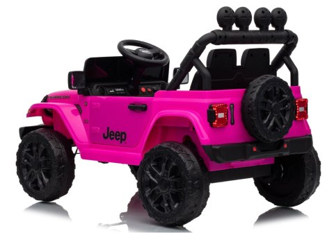 LEAN CARS Pojazd Na Akumulator Jeep Rubicon DK-JWR558 24V Różowy