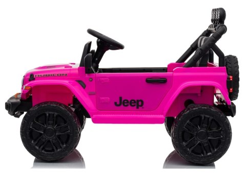 LEAN CARS Pojazd Na Akumulator Jeep Rubicon DK-JWR558 24V Różowy