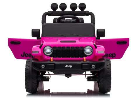 LEAN CARS Pojazd Na Akumulator Jeep Rubicon DK-JWR558 24V Różowy