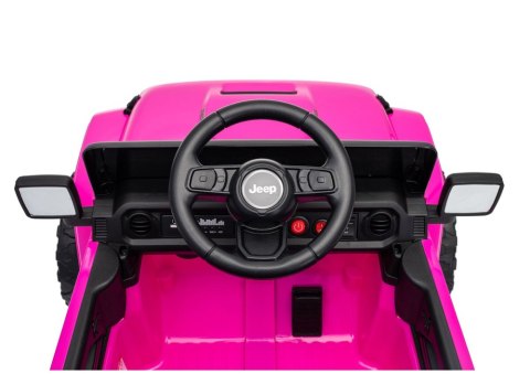 LEAN CARS Pojazd Na Akumulator Jeep Rubicon DK-JWR558 24V Różowy