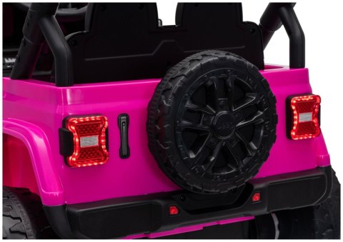 LEAN CARS Pojazd Na Akumulator Jeep Rubicon DK-JWR558 24V Różowy
