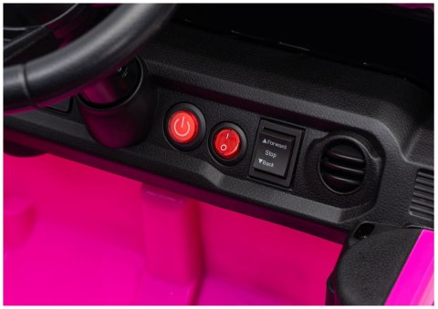 LEAN CARS Pojazd Na Akumulator Jeep Rubicon DK-JWR558 24V Różowy