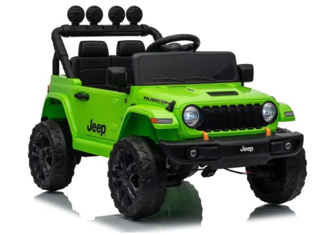 LEAN CARS Pojazd Na Akumulator Jeep Rubicon DK-JWR558 24V Zielony