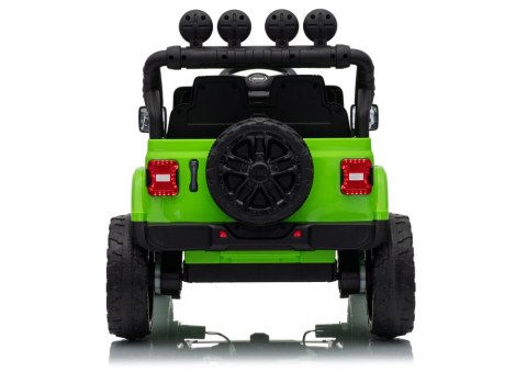 LEAN CARS Pojazd Na Akumulator Jeep Rubicon DK-JWR558 24V Zielony
