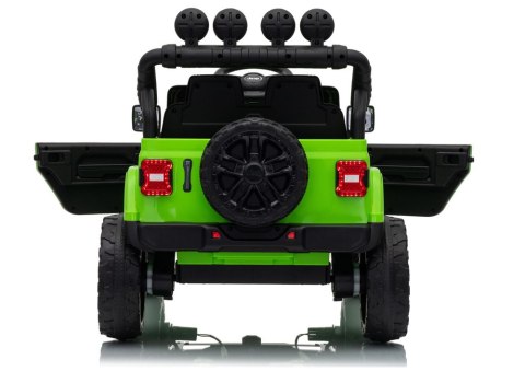 LEAN CARS Pojazd Na Akumulator Jeep Rubicon DK-JWR558 24V Zielony