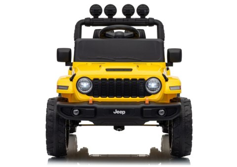 LEAN CARS Pojazd Na Akumulator Jeep Rubicon DK-JWR558 24V Żółty