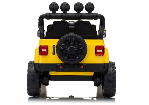 LEAN CARS Pojazd Na Akumulator Jeep Rubicon DK-JWR558 24V Żółty