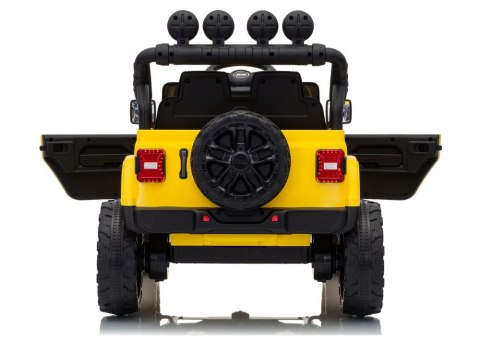 LEAN CARS Pojazd Na Akumulator Jeep Rubicon DK-JWR558 24V Żółty
