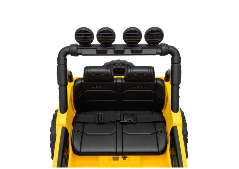 LEAN CARS Pojazd Na Akumulator Jeep Rubicon DK-JWR558 24V Żółty