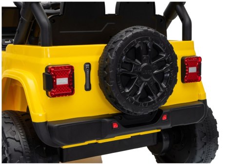 LEAN CARS Pojazd Na Akumulator Jeep Rubicon DK-JWR558 24V Żółty