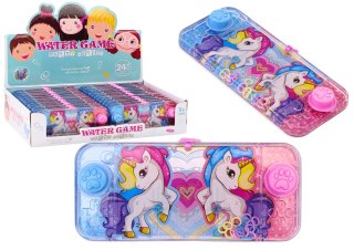 LEAN TOYS Gra Wodna Konsola Zręcznościowa Różowa Jednorożec Pad Kółeczka